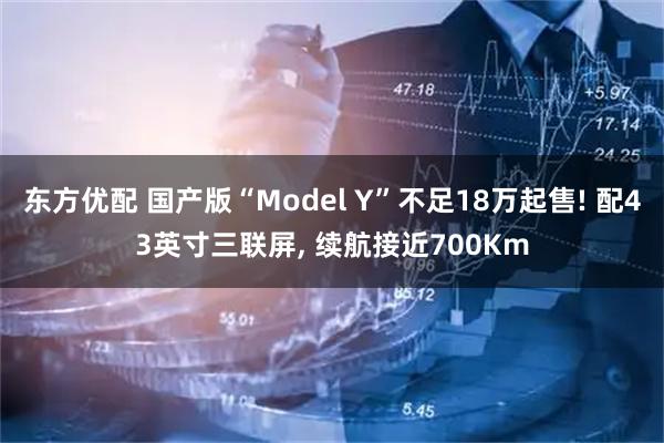 东方优配 国产版“Model Y”不足18万起售! 配43英寸三联屏, 续航接近700Km
